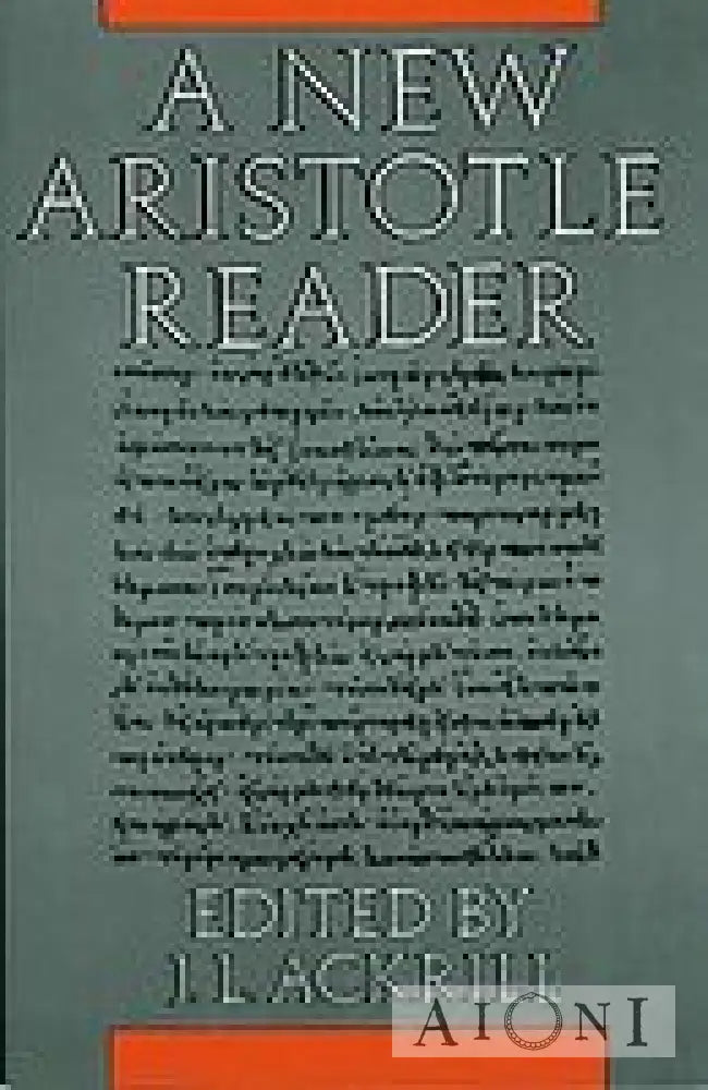 A New Aristotle Reader Kirjat