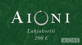 Aioni Lahjakortti (Sähköinen) 200 00 € Lahjakortti