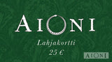 Aioni Lahjakortti (Sähköinen) 25 00 € Lahjakortti