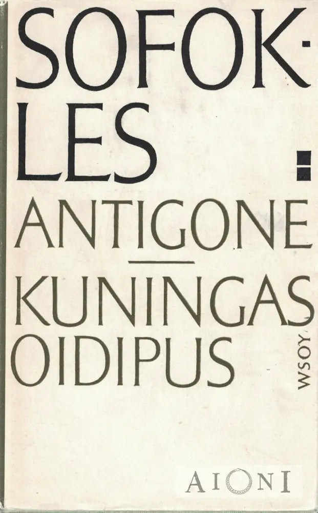 Antigone – Kuningas Oidipus Kirjat