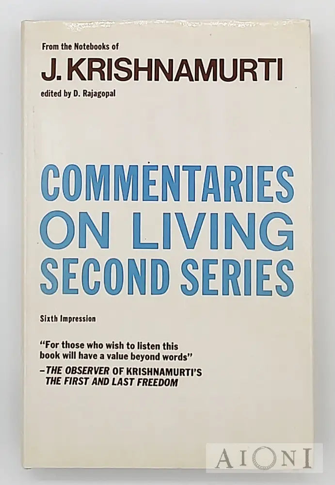 Commentaries On Living Kirjat