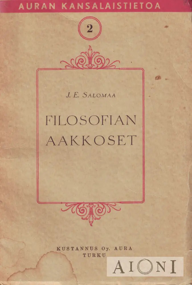 Filosofian Aakkoset Kirjat