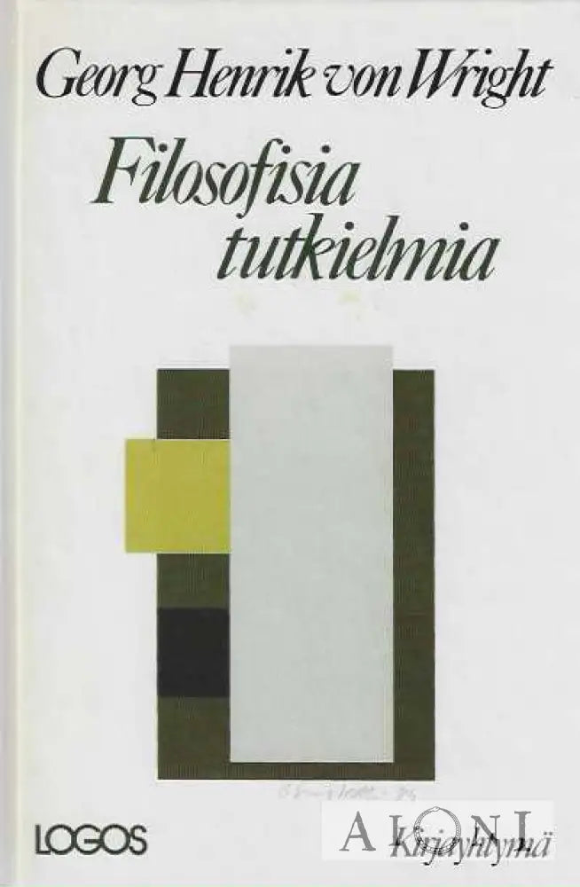 Filosofisia Tutkielmia Kirjat