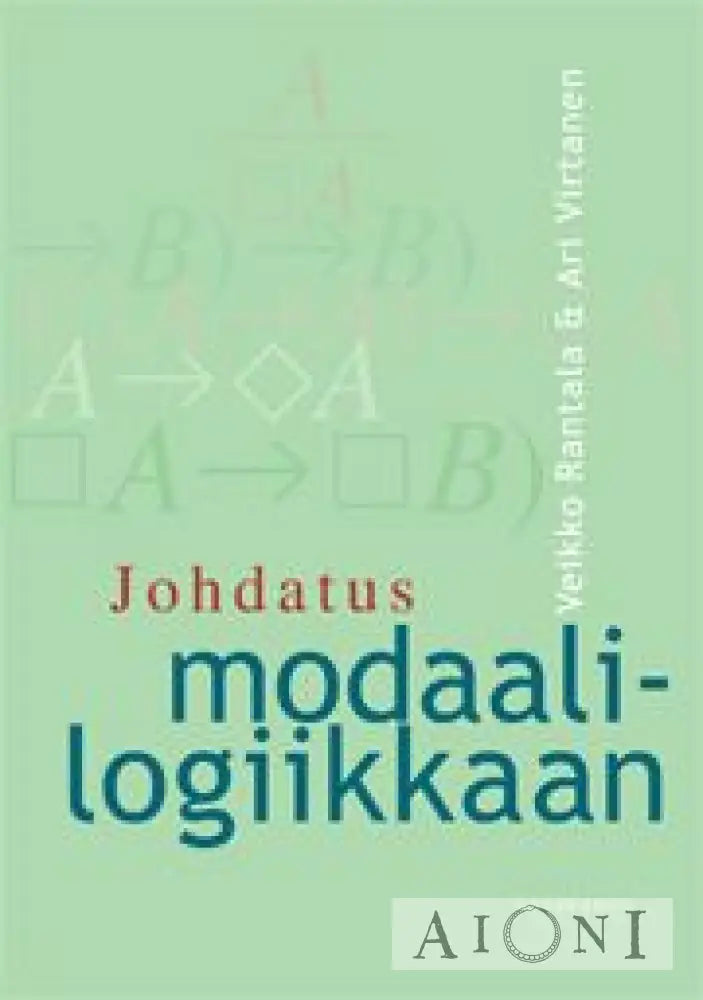 Johdatus Modaalilogiikkaan Kirjat