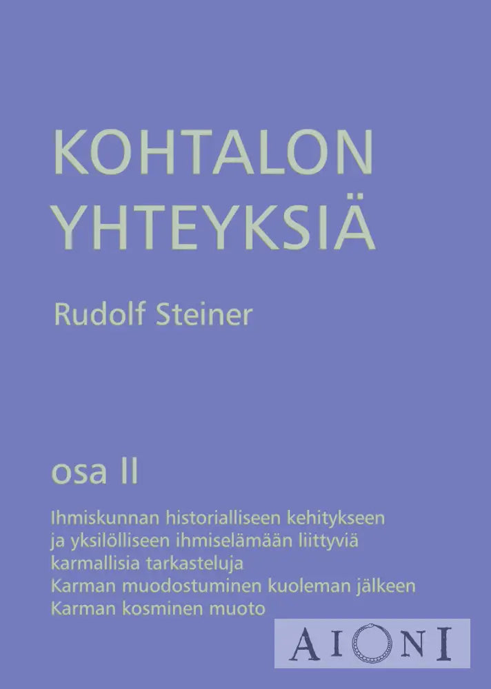 Kohtalon Yhteyksiä Osa Ii Kirjat