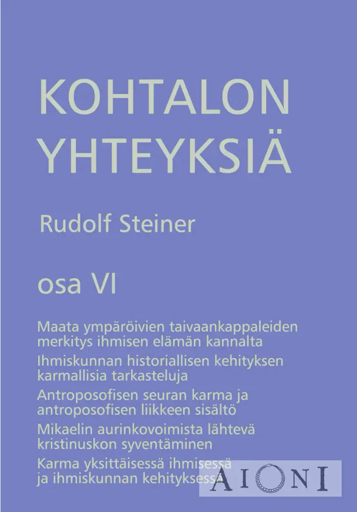 Kohtalon Yhteyksiä Osa Vi Kirjat