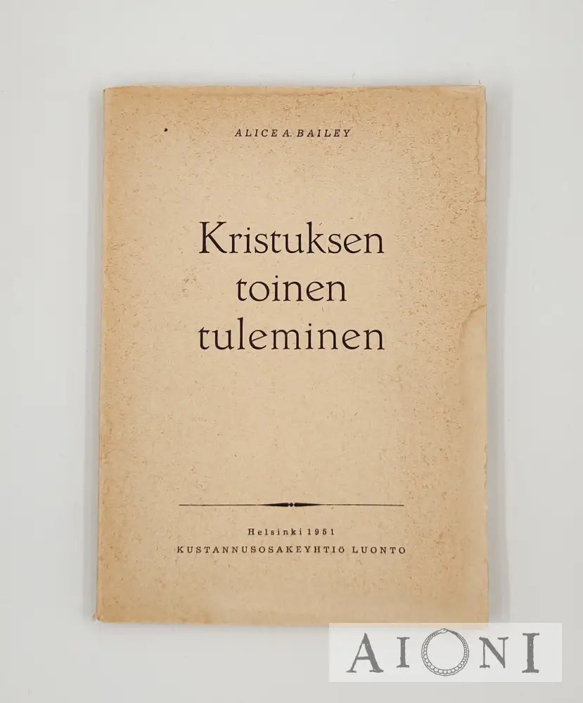 Kristuksen Toinen Tuleminen Kirjat