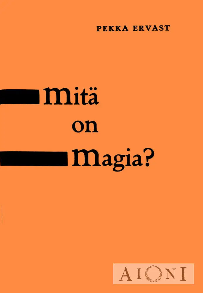 Mitä On Magia? Kirjat