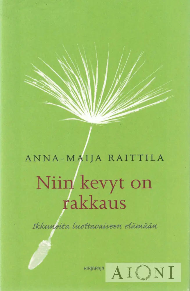 Niin kevyt on rakkaus Kirjat