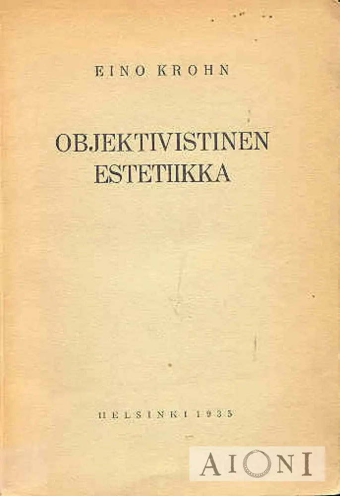 Objektivistinen Estetiikka Kirjat