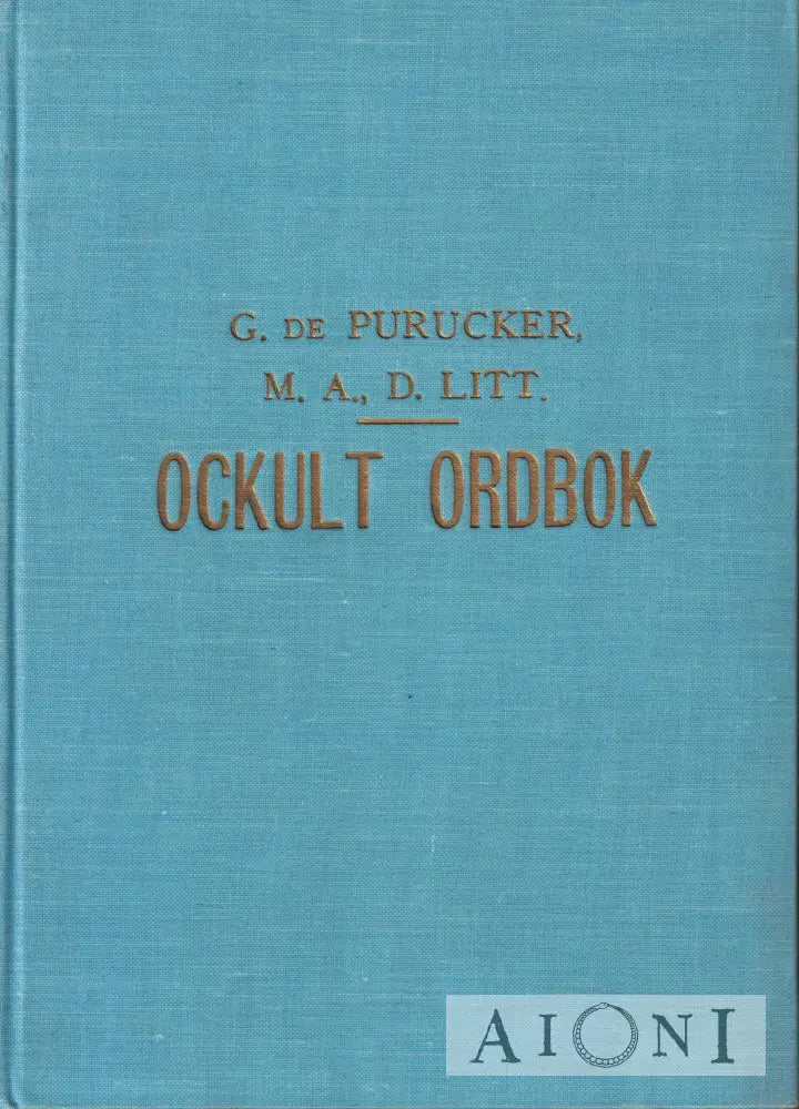 Ockult Ordbok Kirjat