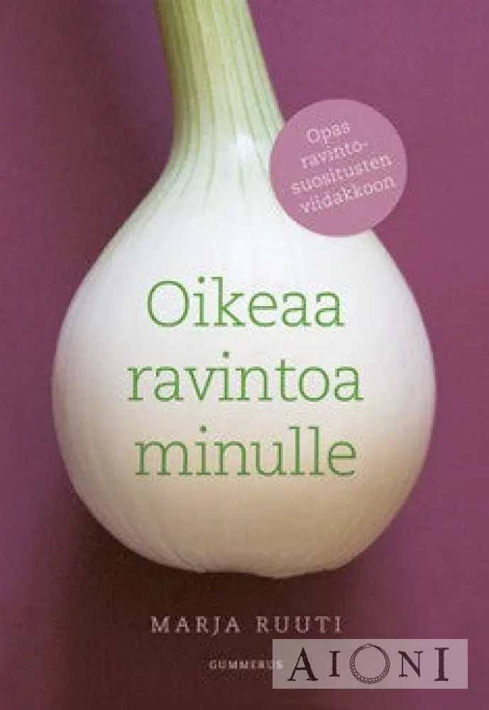 Oikeaa Ravintoa Minulle Kirjat