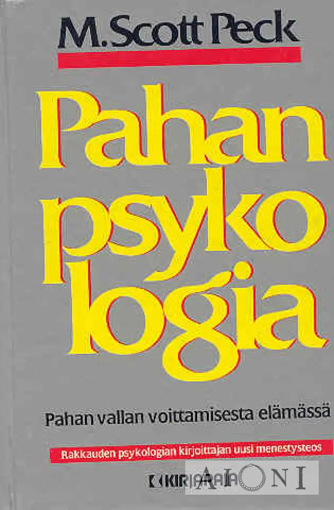 Pahan Psykologia Kirjat