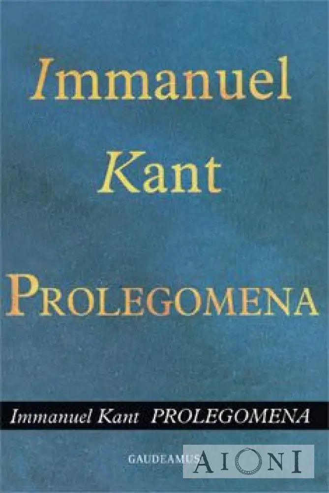 Prolegomena Kirjat