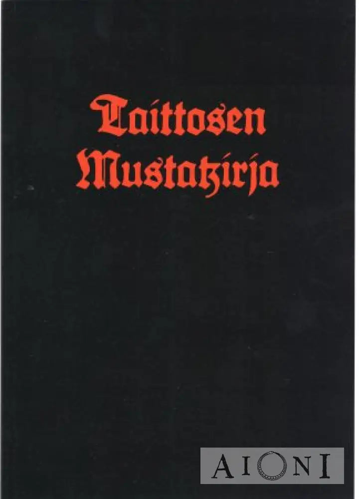 Taittosen Mustakirja Kirjat