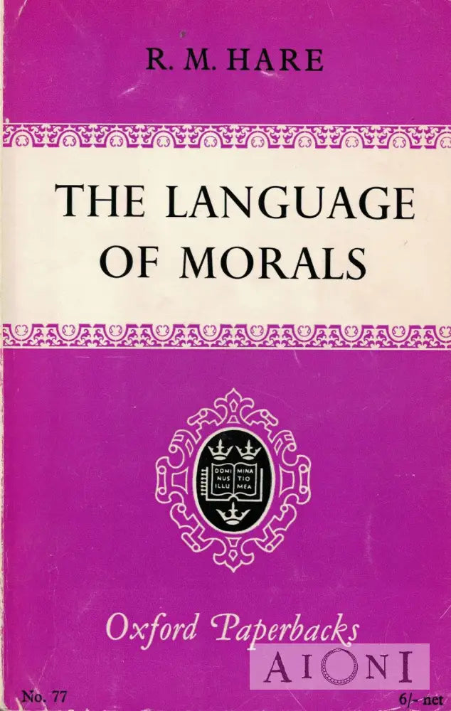 The Language Of Morals Kirjat